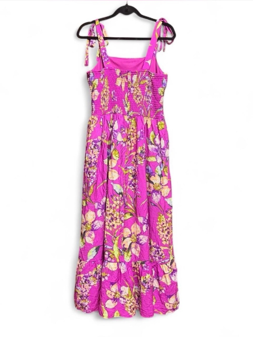Rachel Zoe Purple Floral Shirred Maxi Dress - Picture 2 of 8